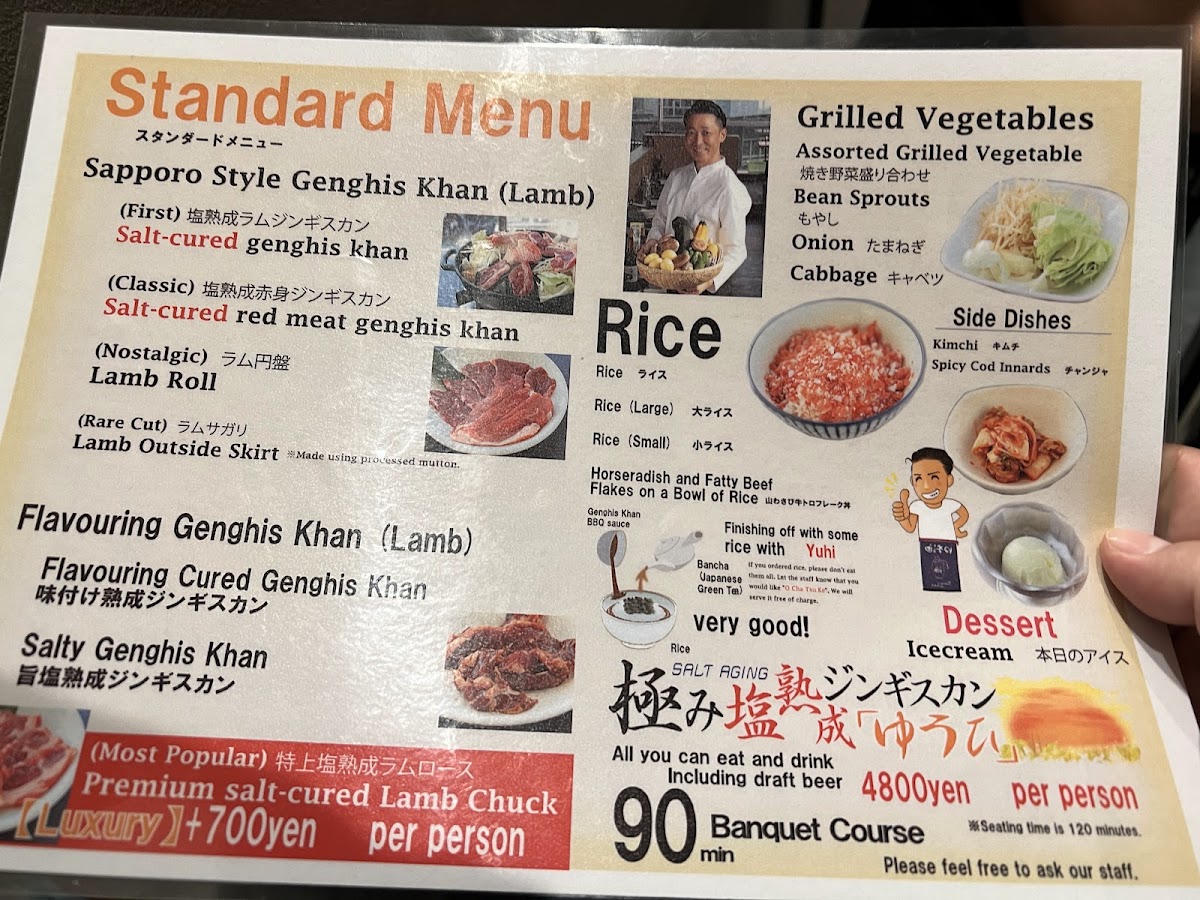 Menu Yuuhi Ultimate Salt-Aged Jingisukan Susukino Main Store-6